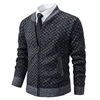 Autumn and Spring Sweaters Men's Cardigans with Zippers V-neck Jackets Y2K Sportswear Winter Men's Cold Coats Knitted Sweaters 3