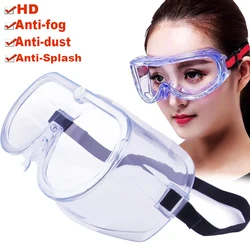 HD Clear Goggles Wide Viewing Angle Anti-Splash Anti Dust Anti Fog Eyewear Goggle Outdoor Cycling Windproof Transparent Goggles