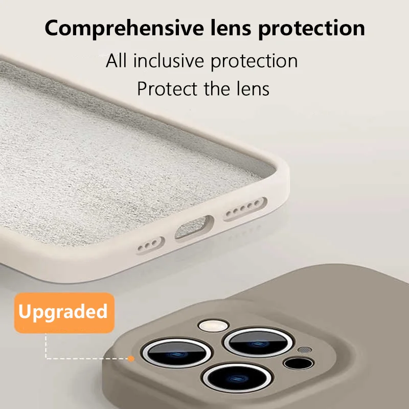 Luxury Liquid Soft Silicone Magnetic Case with MagSafe Wireless Charging Compatibility