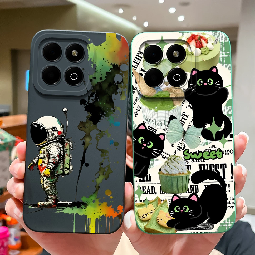 Lovely Funny Cat Astronaut Soft Silicone Premium Phone Case - Enhanced Protection Back Cover