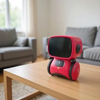 Robot AI emotivo multilingue con comandi vocali, ideale per incollaggio e apprendimento familiare