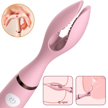 10 Modes Vibrator for Women Double Clip Vagina Clitoris Stimulator Masturbadores 18+ Sexulaes Toys Masturbators Sex Toy Massager 1