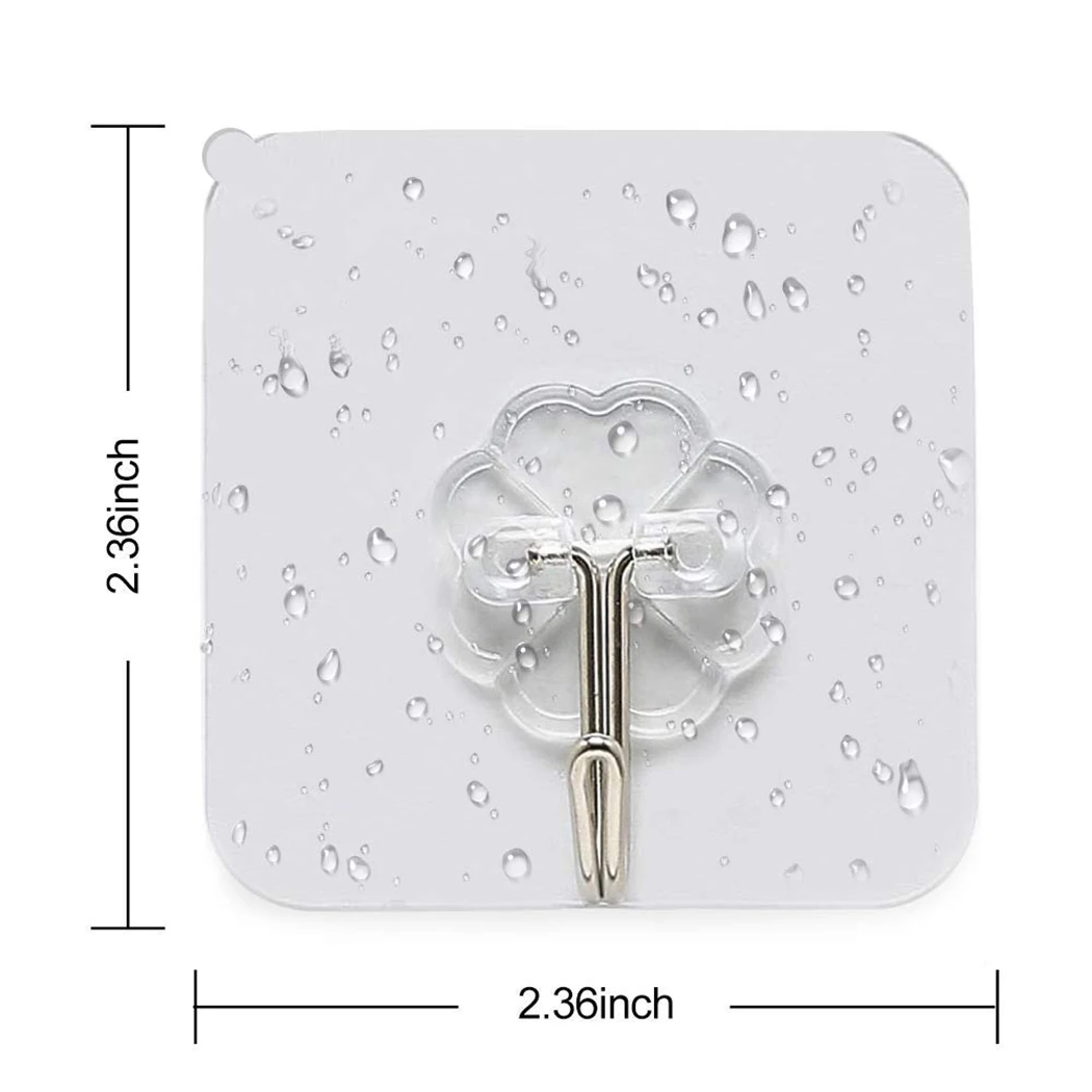 

Non Marking And Non Punching Hook Transparent Strong Sticky Wall Hanging Nail-free Hook Kitchen Bathroom Transparent Hooks