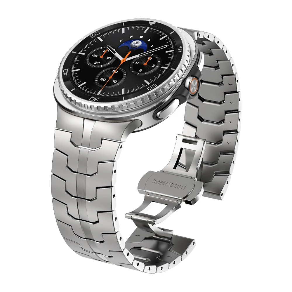 Premium Stainless Steel Armor Metal Band - Elegant Bracelet Strap