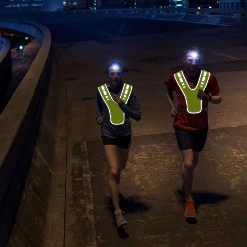 Cycling vest Reflective high visibility for night riding running jogging cycling motorcycle outdoor sports