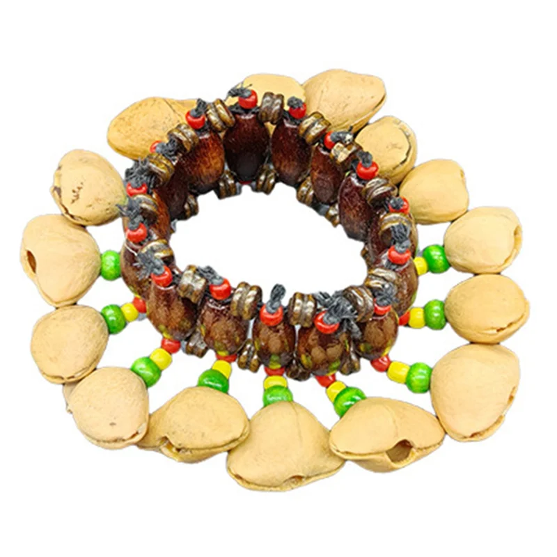 Indonesian Handmade Fruit Shell Hand Bell Fruit Adult Children Dance Performance Rhythm Instrument Hand Bell