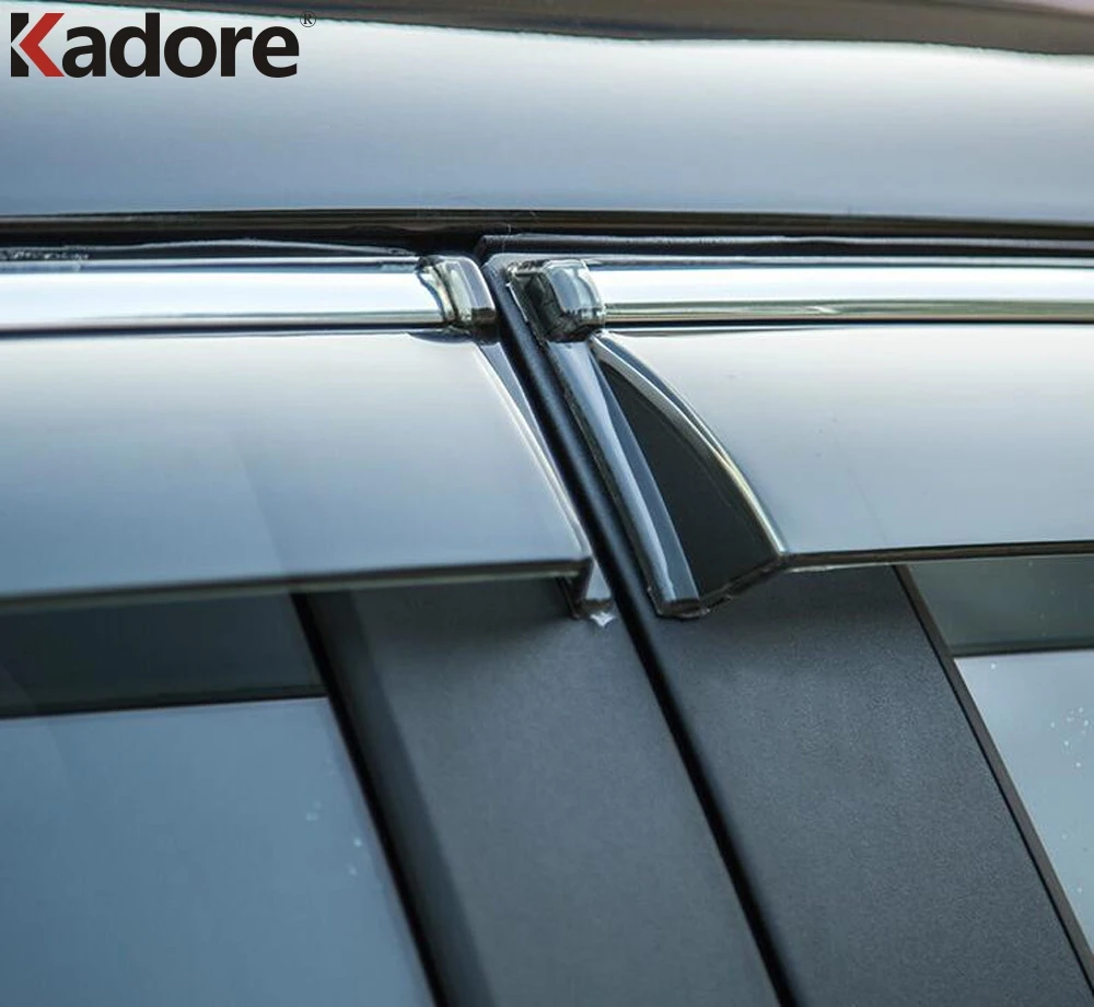 

For Volkswagen Tiguan 2017 2018-2021 Car Window Visor Door Rain Sun Shield Side Windows Cover Trim Auto Exterior Accessories