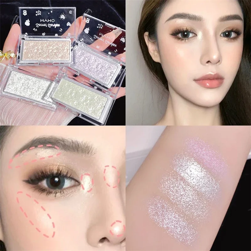 Face Highlighter Mashed Potato Texture Diamond Highlighter Powder