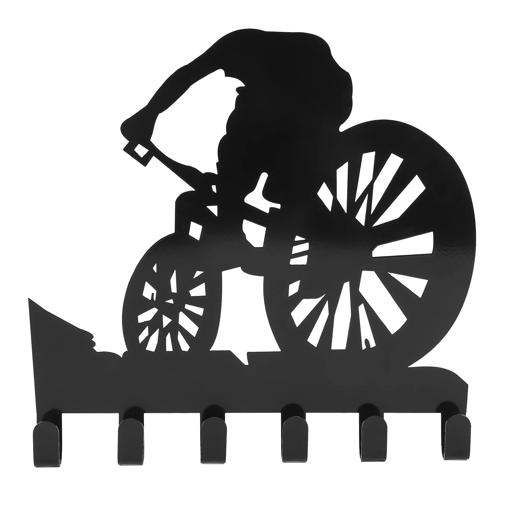

Стеллаж для снаряжения горного велосипеда, Металлический Настенный декор для горного велосипеда, настенная художественная наклейка с силуэтами, резной черный стеллаж