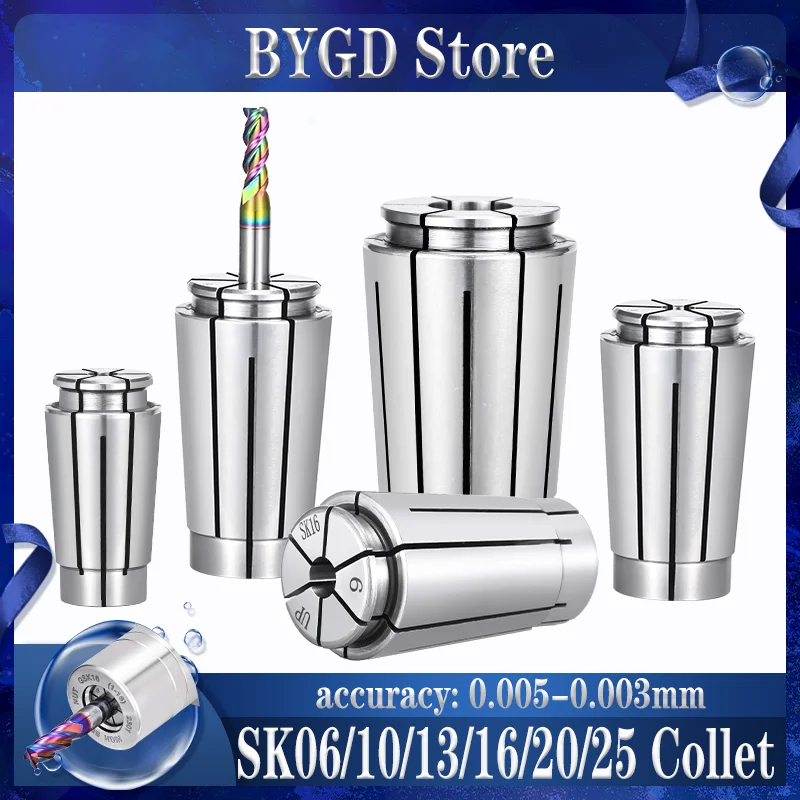 BYGD SK06 SK10 SK13 SK16 SK20 SK25 SK GSK mandrin à pince pour BT BT30 BT40 BT50 HSK63A SK GSK support d'outil mandrin à pince