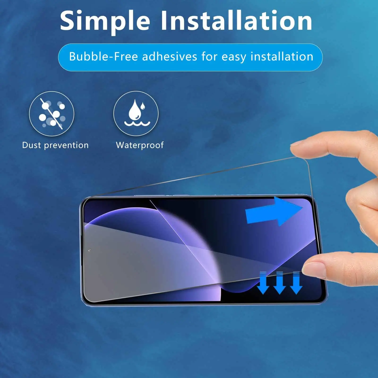 Premium Tempered Glass Screen Protector - Crystal Clear, 9H Hardness, Anti-Scratch