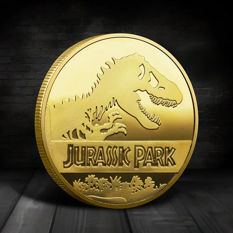 Commemorative Coin Souvenir REPLICA Medallion Badges Jurassic Park Dinosaurs