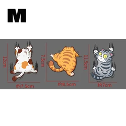 Funny Cat Climbing Car Stickers - Creative Animal Styling Decals (1set Middle)