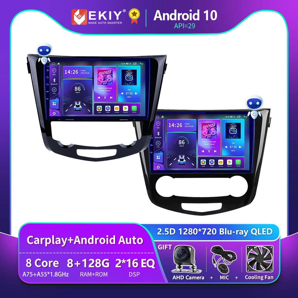 

EKIY T900 For Nissan X-Trail 3 T32 2013-2017 Qashqai 2 J11 Car Radio Android10 Multimedia Video Player Navigation Stereo GPS BT