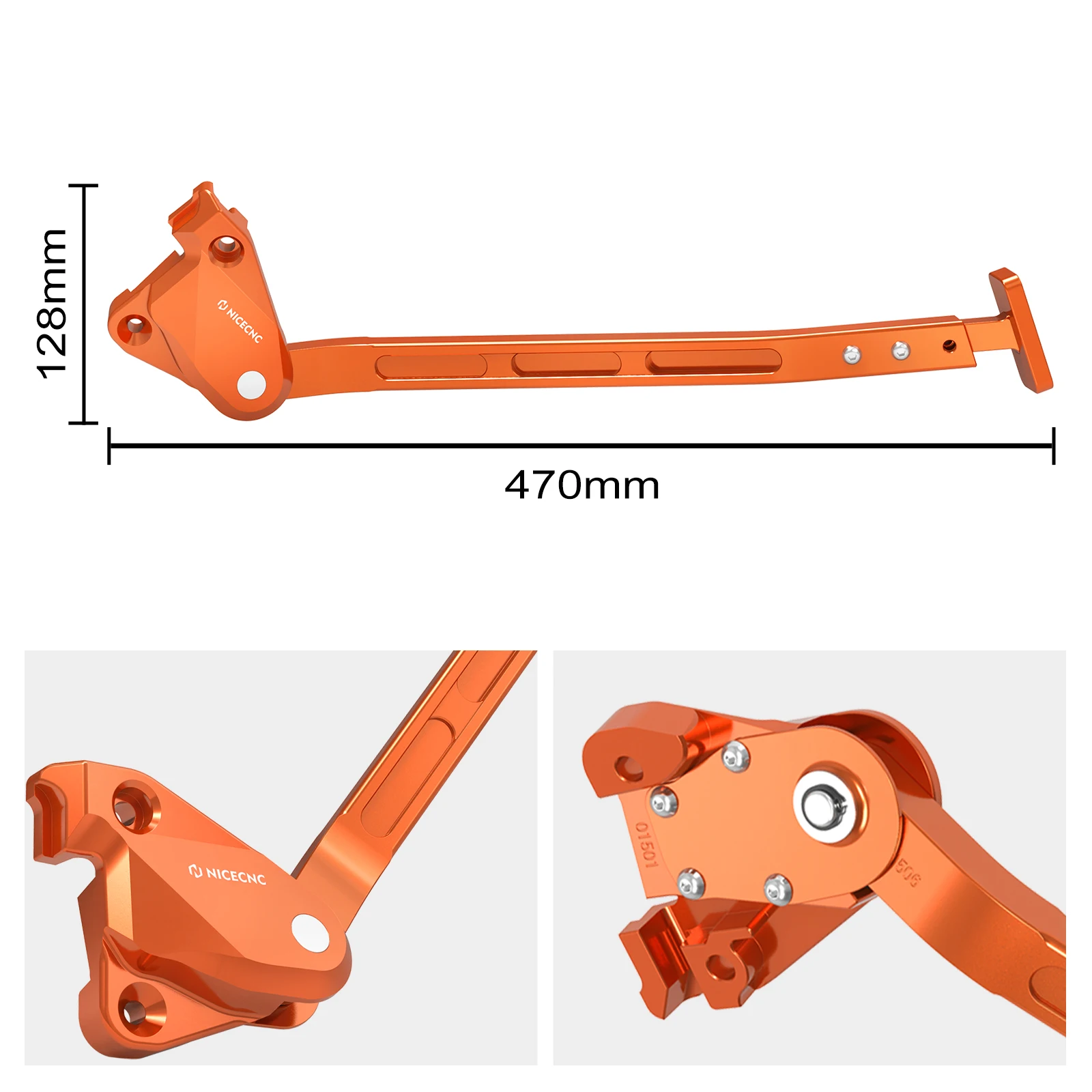 For-KTM SX-F 450 25MM Adjustable Kickstand Side Stand For GasGas MC 125 250F 450F-Husqvarna FC 250 350 450