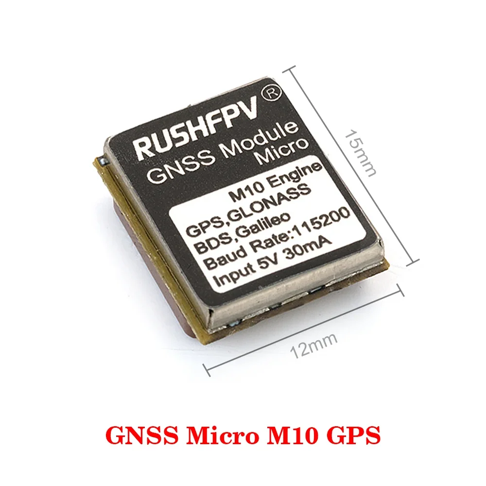 Module GPS RUSHFPV GNSS Micro/Mini/Pro M10 double protocole pour drone FPV