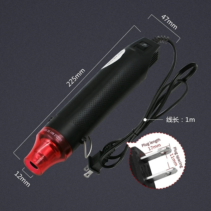 Hot Air Gun 220V Soldering Temperature Blower Gun DIY Crafts Electric Power Hot Dryer Mini Heat Gun For Shrink Tubing Car Wrap 2