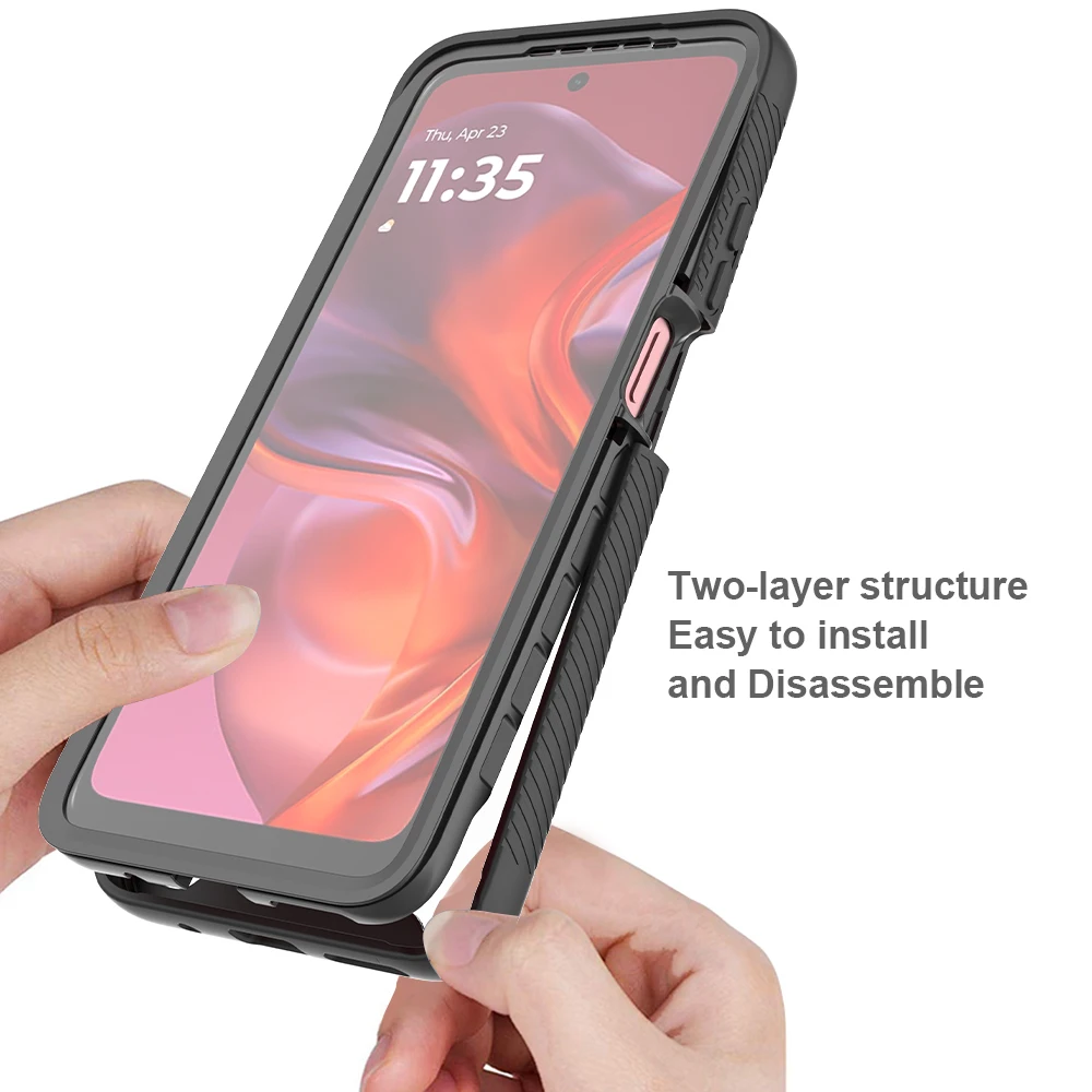 Ultimate 360° Shockproof Phone Case with Screen Protector - Dual-Layer Full Protection Cover