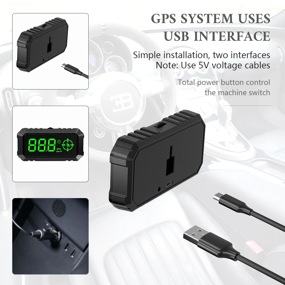 WYOBD G7 ڵ  ӵ GPS HUD  ÷   溸  Ÿ ħ, ڵ ׼