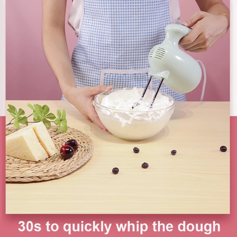 Electric Handheld Food Blender 5 Speed Automatic Stirrer Cake Dough Whisk Eggs Mixer Cream Batter Beater Food Processor 4