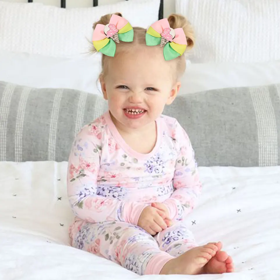 子供用アイスクリームヘアクリップ,キラキラヘアクリップ