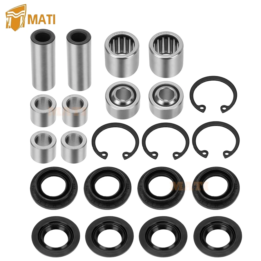 

Front Uppper/Lower A Arm Bearing Seal Shaft Rebuild Repair Kit 2side for Kawasaki KFX450R 2008-2014 KFX700 2004-2011 59266-0013