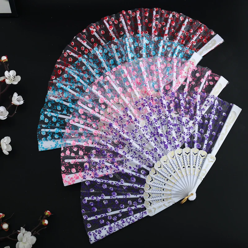 Japanese Hand Fan Ladies Fan Japanese Decoration Plastic Japanese