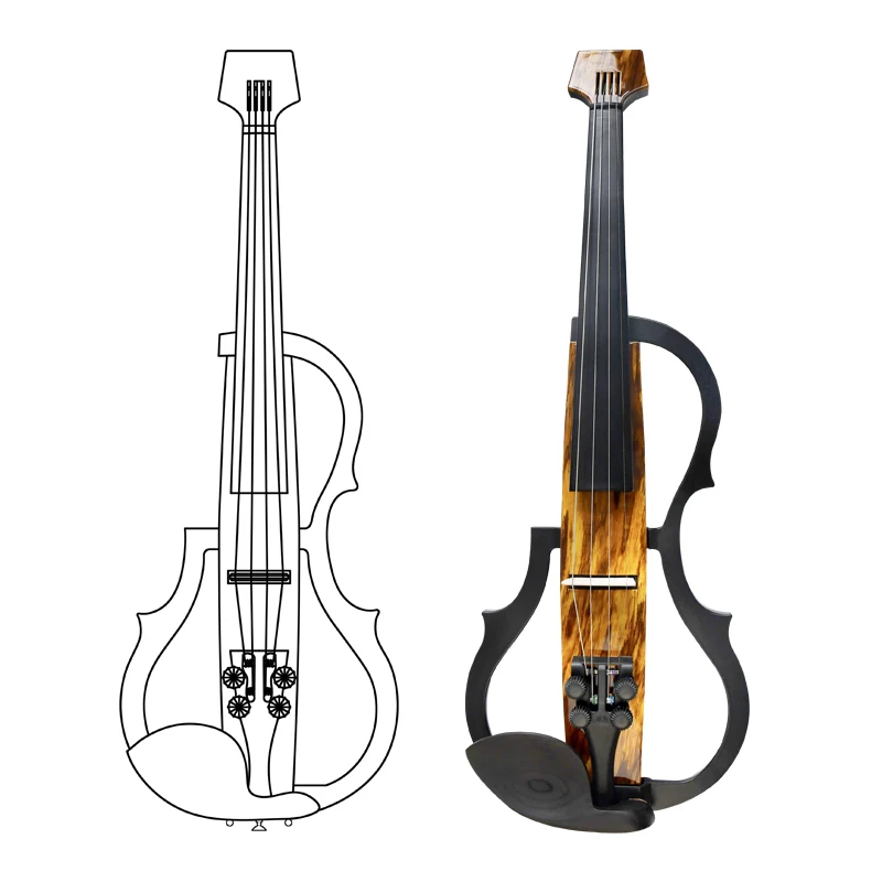 Kinglos factory direct electric acoustic violins ZNDS2303 series string instruments