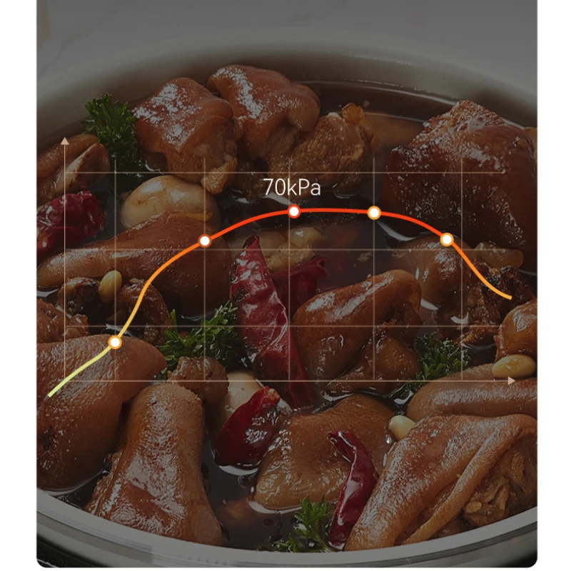Electric Pressure Cooker Household Titanium Coating 5L Large Capacity Multifunctional Electric Pressure Cooker Rice Cookers 4