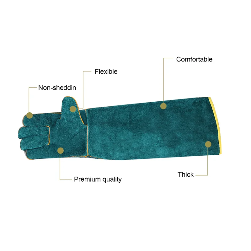 Reptile Anti-Bite Gloves 62Cm Pet Protection Gloves Snake Lizard Monitor Lizard Special Anti-Scratch and Bite Durable