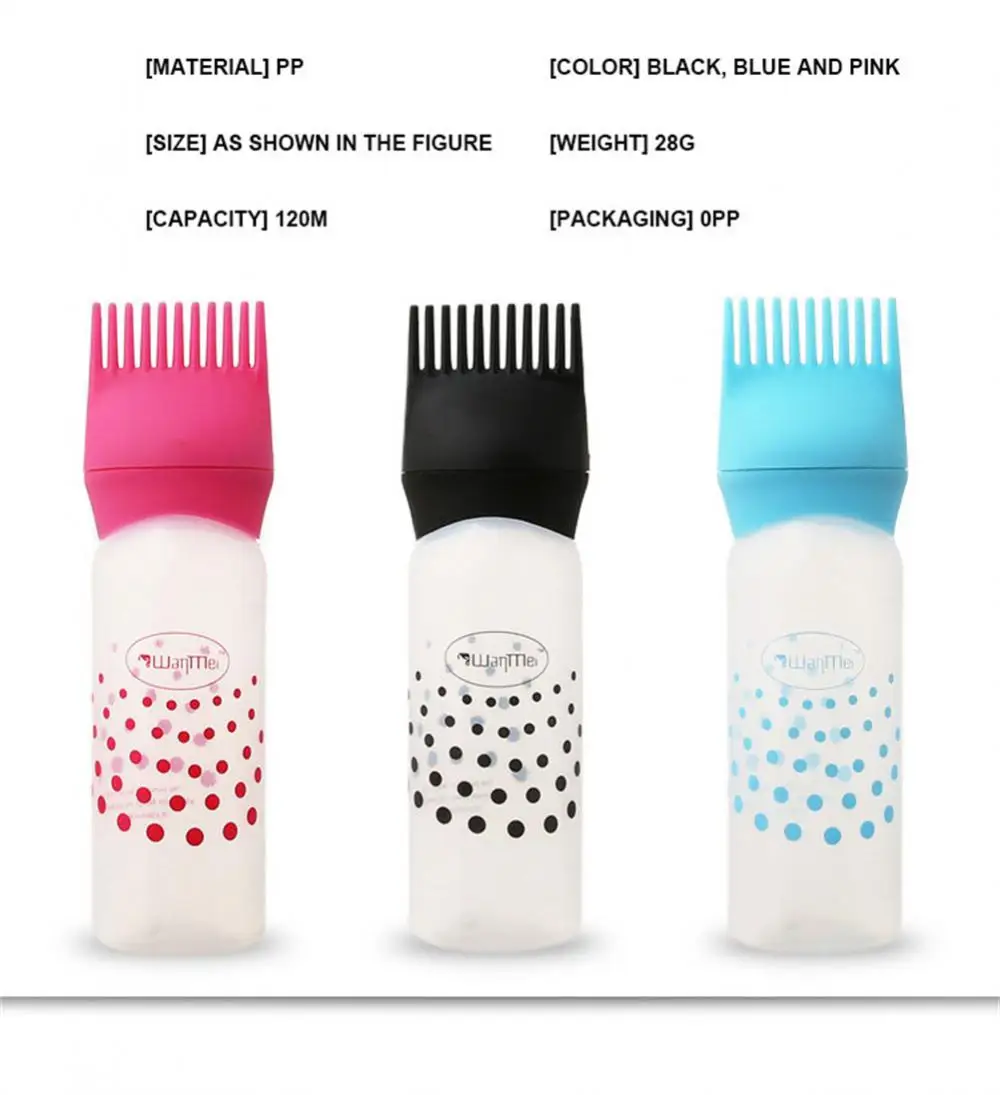 Description Picture 4 of item2/4/6PCS Dyeing Shampoo Bottle Durable Professional Quality Versatile Easy To Use Convenient Professional Hair Color Applicator