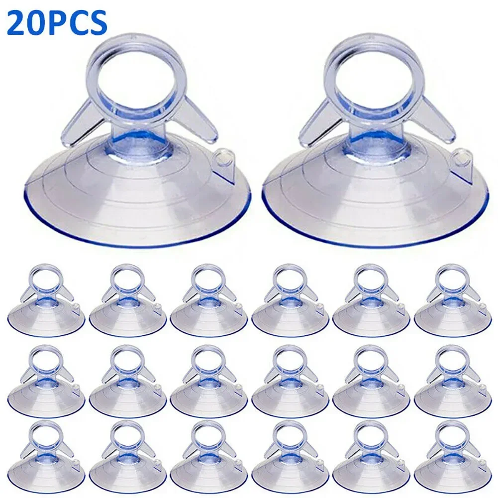 20pcs Car PVC Clear Suction Cup Sucker PVC Bathroom Hook Sunshade Suction Cup Wall Hanger Sucker Interior Accessories