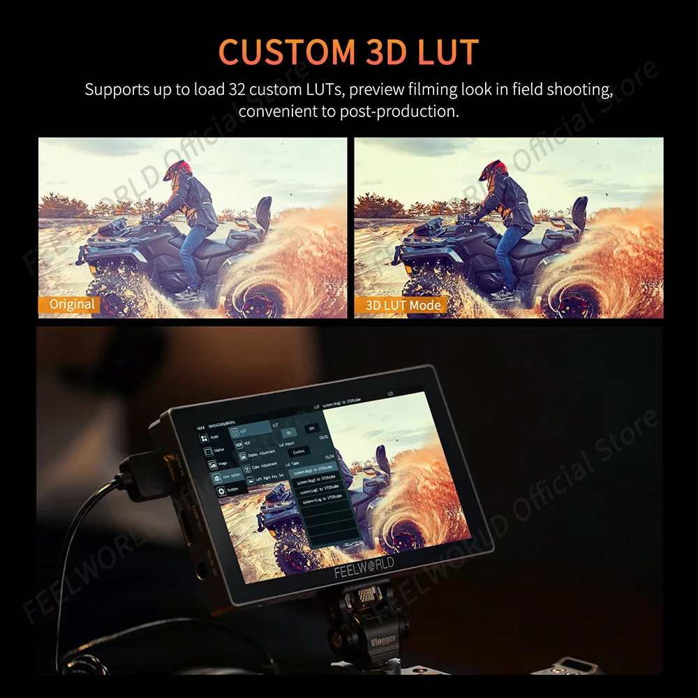 FEELWORLD-DSLRカメラフィールドモニター、p6x、5.5インチ