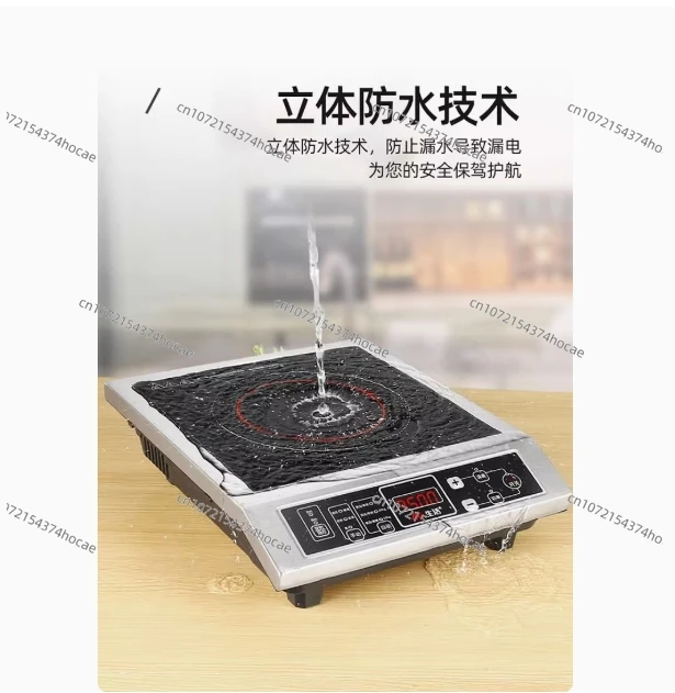 3500W high-power single-head induction cooker button control maximum load-bearing 50KG black crystal panel