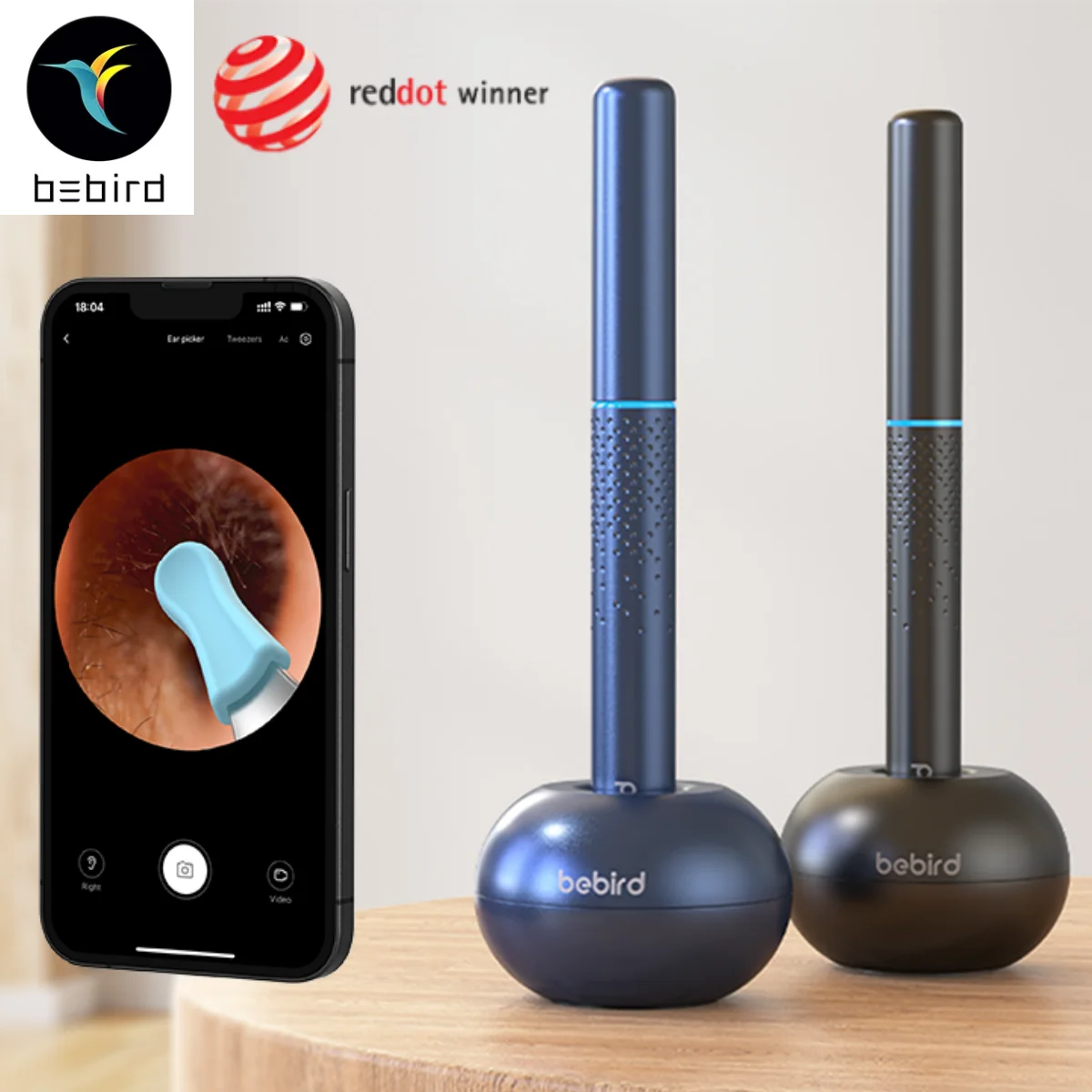 Bebird M9S Ear Cleaner Smart HD Visual Ear Wax Removal Stick Clean Endoscope Mini Camera Otoscope Borescope Ear Picker Tool Set