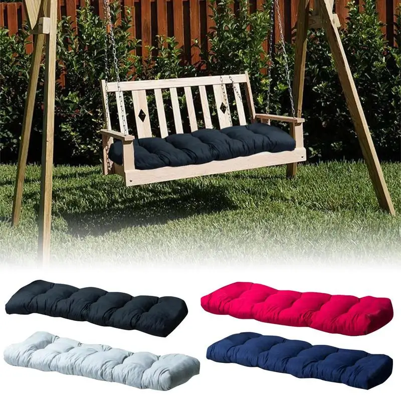 

Long Chair Cushion Bench Seat Pads Resilient Extra-Large Size Replacement Cushion For Indoor Outdoor Hanging Basket Rocking
