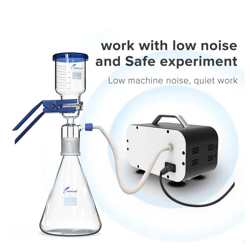 Vacuum Filtration Apparatus 1000ml Oil-free Diaphragm Vacuum Pressure Pump for LAB Solvent Filtration