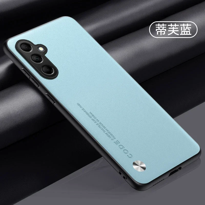 Plain PU Leather Matte Case | Ultra-Thin Shockproof Bumper Cover | Silicone Soft Frame