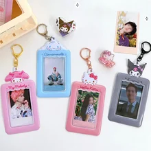 Porte-cartes Photo Kpop idole, 3 pouces, Album coréen Kawaii, porte-cartes d'identité, pendentif, porte-clés