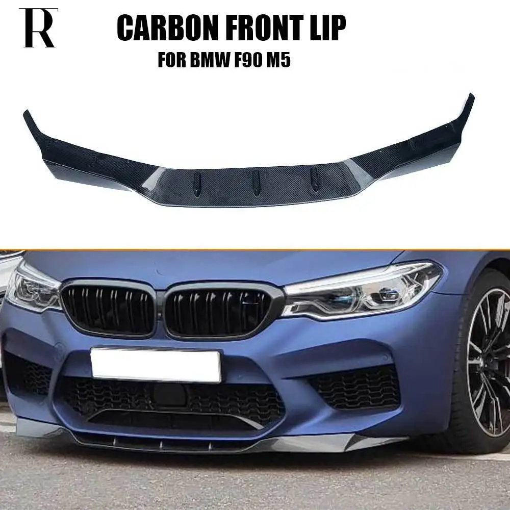 

RPK Style Carbon Fiber Front Bumper Chin Lip Spoiler Splitter For BMW F90 M5 & Competition 2017-2020 Pre-Facelift Body Kit