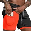Gyms Fitness Shorts Men Summer Sportswear 2 In 1 Double-deck Compression Shorts Male Sports Tracksuits Track Joggers Short Pants 4