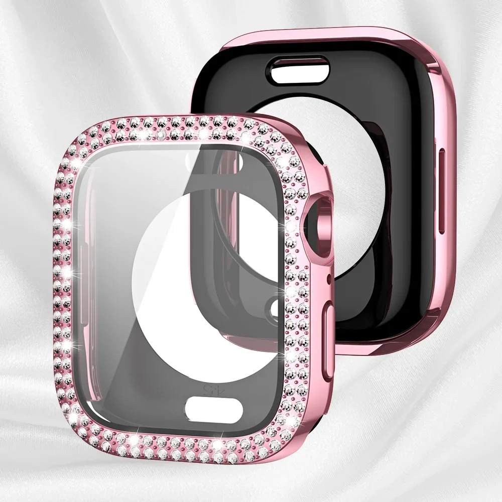 Luxury Diamond Bling Protective Glass + Cover