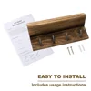 Rustic Wood Key Holder For Wall Farmhouse Wall Shelf Wall Mounted Home Decor Wall Floating Shelf with 4 Hooks 5