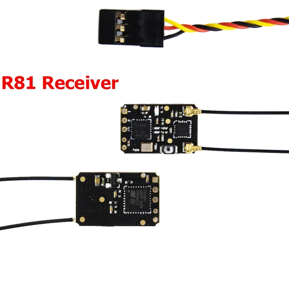 Récepteur RC 2.4GHz R88 posé sur une surface, prêt pour installation sur voiture drone ou bateau.