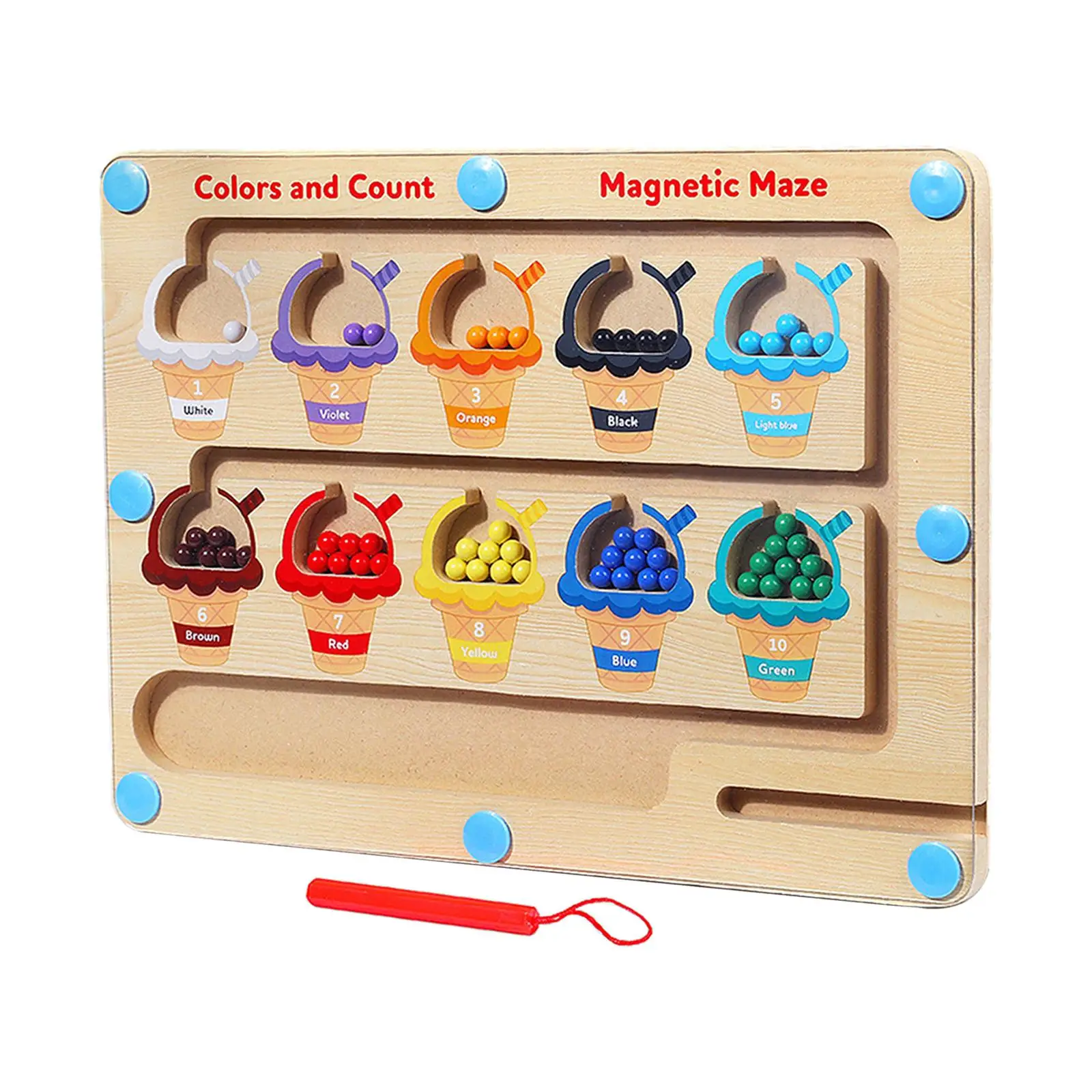 

Wooden Color Matching Learning Counting Puzzle Board Counting Matching Games