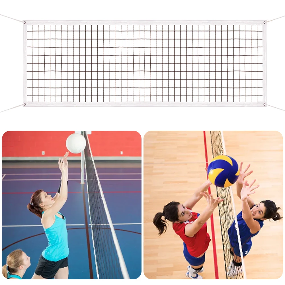 Heavy Duty Volleyball Net Upgraded Weather Resistance Portable Volleyball Net Tear-Resistant Frame Sports Outdoor