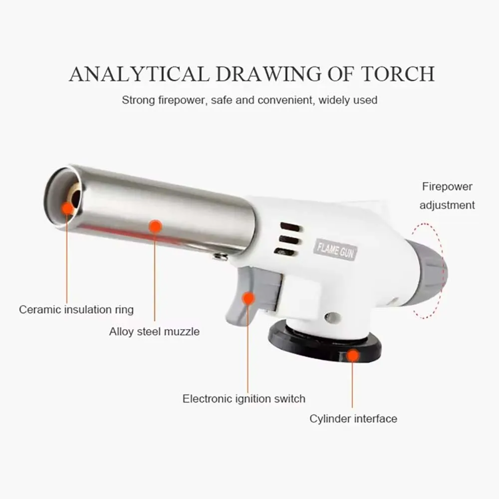 Flame Gun TARKA Camping Burner Cooking Butane Welding-Burner Hiking Flame Gas Bbq Equipment Camping Cooking