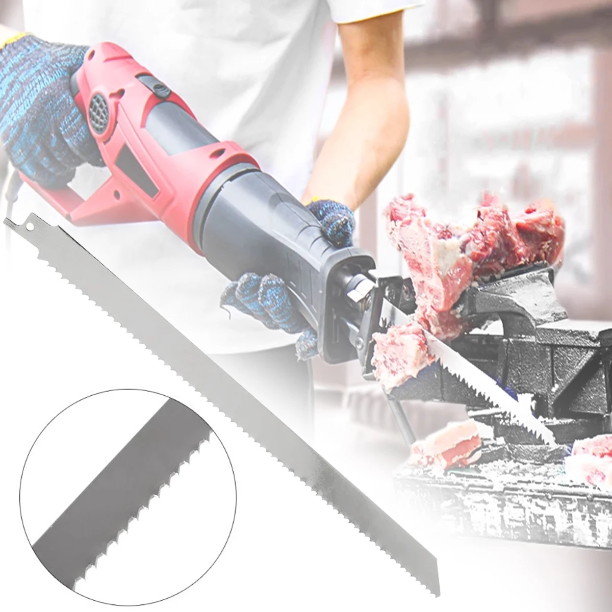 11.8 Inch Reciprocating Saw Blade Stainless Steel Unpainted Meat Saw