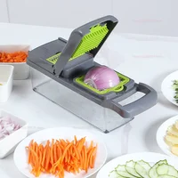 Hachoir de cuisine Portable multifonctionnel, broyeur de légumes, râpe à pommes de terre et carottes, robot culinaire domestique pour fruits et légumes 4