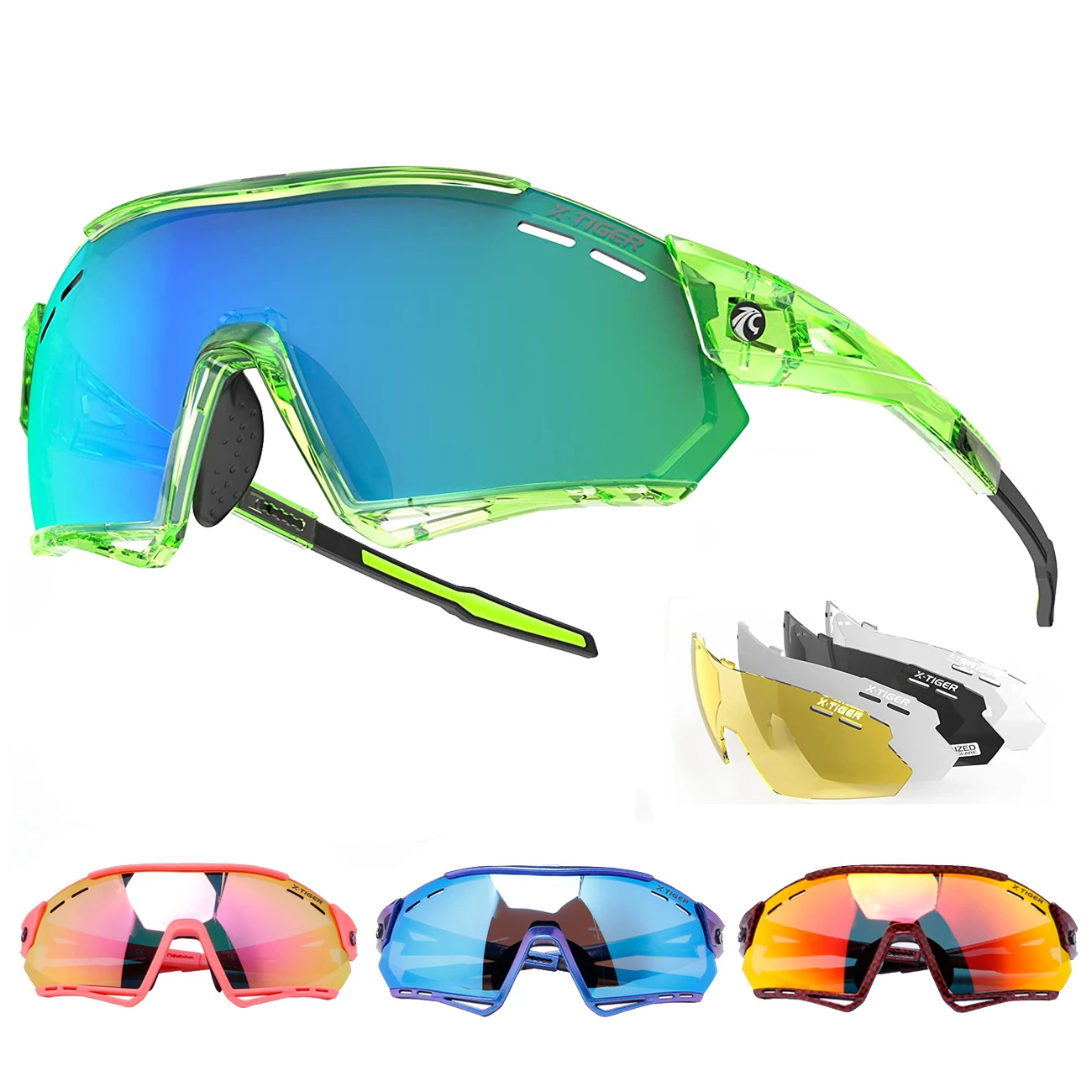 Gafas de polarizadas para Hombre, Lentes masculinas para ciclismo, correr, pescar, deportes, X TIGER|Gafas de ciclismo| - AliExpress